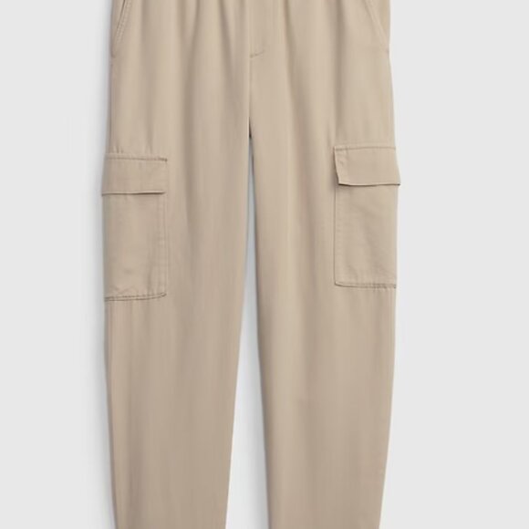 NWOT GAP Women Size XL Tan Beige Pull on Cotton Twill Cargo Pants - Picture 9 of 9